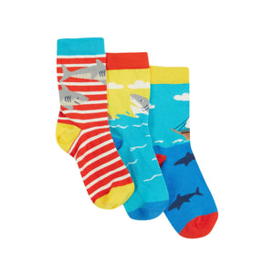 High Seas Rock My Socks -3 Pack - 1 Left Size 2-4 years-Frugi-Modern Rascals