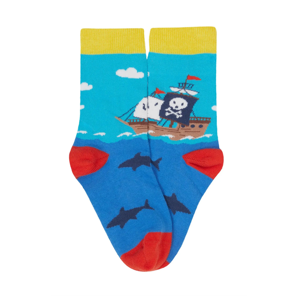 High Seas Rock My Socks -3 Pack - 1 Left Size 2-4 years-Frugi-Modern Rascals