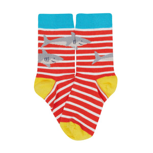 High Seas Rock My Socks -3 Pack - 1 Left Size 2-4 years-Frugi-Modern Rascals