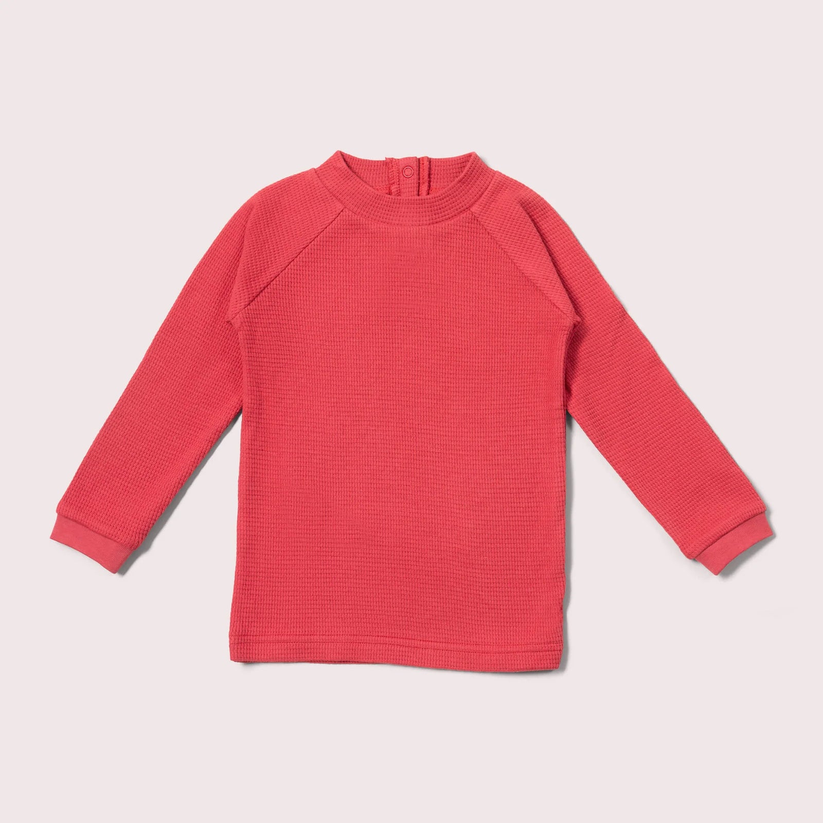 Holly Berry Waffle Long Sleeve Cozy Shirt - 2 Left Size 2-3 & 6-7 years-Little Green Radicals-Modern Rascals