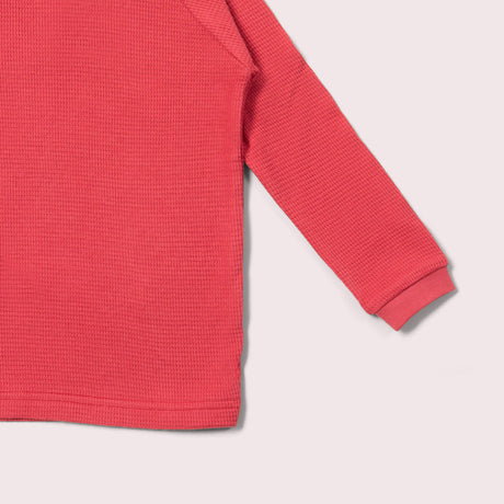 Holly Berry Waffle Long Sleeve Cozy Shirt-Little Green Radicals-Modern Rascals