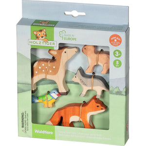 Holztiger Forest Animals Set (5pcs)-Holztiger-Modern Rascals