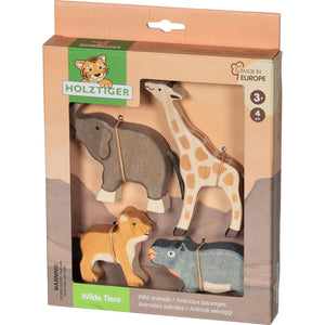 Holztiger Savanna Animals Set (4pcs)-Holztiger-Modern Rascals