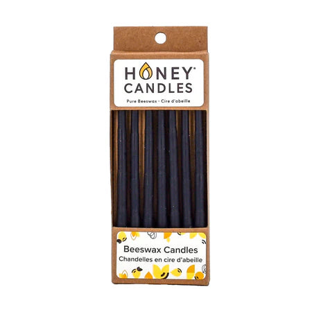 Honey Candles - 7 Pack of BLACK Beeswax Candles-Honey Candles-Modern Rascals