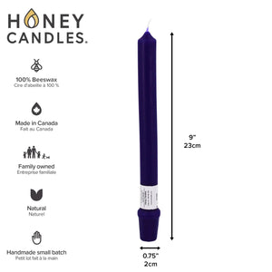Honey Candles - Beeswax Advent Calendar - Blue (single candle)-Honey Candles-Modern Rascals