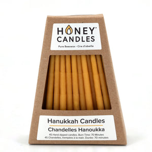 Honey Candles - Beeswax Hanukkah Candles - Natural-Honey Candles-Modern Rascals