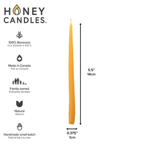 Honey Candles - Beeswax Hanukkah Candles - White and Blue-Honey Candles-Modern Rascals