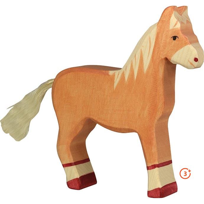 Horse - Standing and Light Brown-Holztiger-Modern Rascals