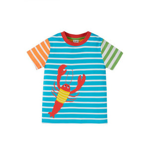 Hotchpotch / Lobster Hotchpotch Applique T-Shirt - 2 Left Size 7-8 & 8-9 years-Frugi-Modern Rascals