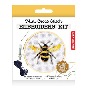 Huckleberry Mini Bee Cross Stitch Kit-Huckleberry-Modern Rascals