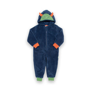 Huggle Bub Fleece Onesie in Blue-Kite-Modern Rascals