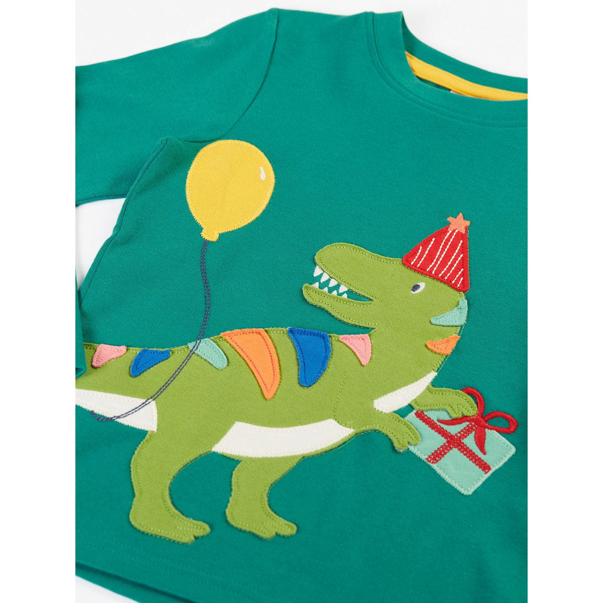 Hut Green / Dinosaur Adventure Circular Top-Frugi-Modern Rascals