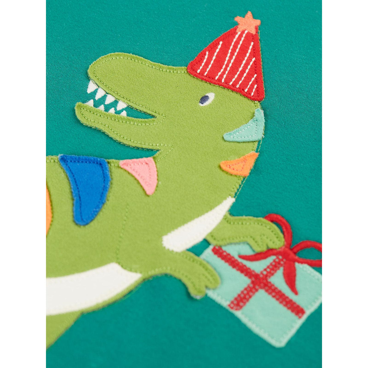 Hut Green / Dinosaur Adventure Circular Top-Frugi-Modern Rascals