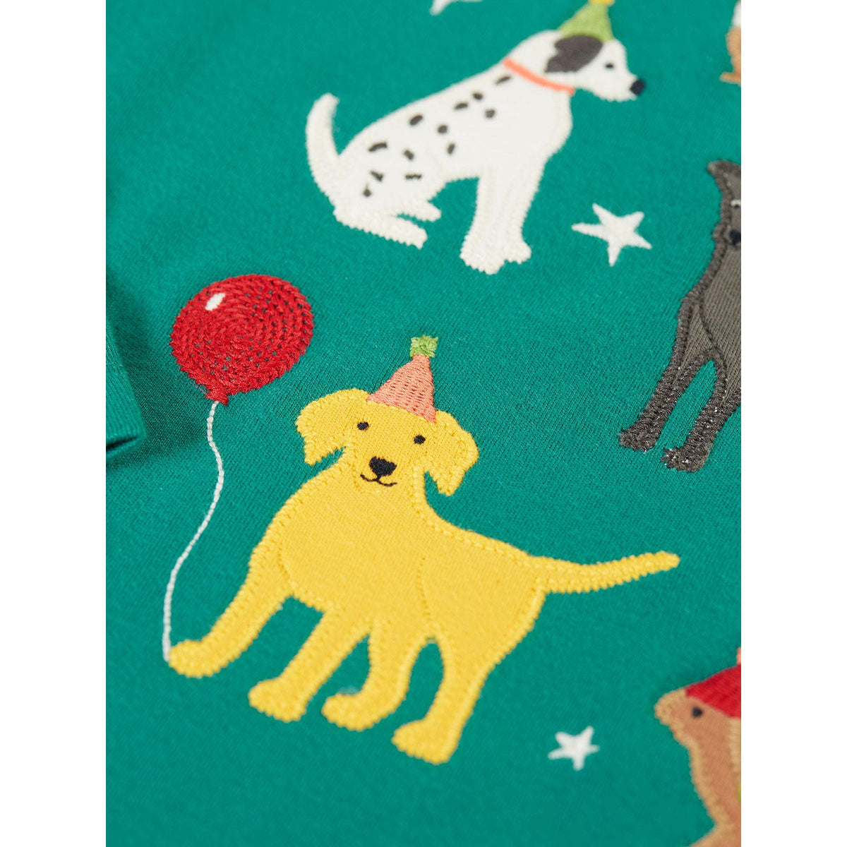 Hut Green / Paw-Ty Anna Applique Top-Frugi-Modern Rascals