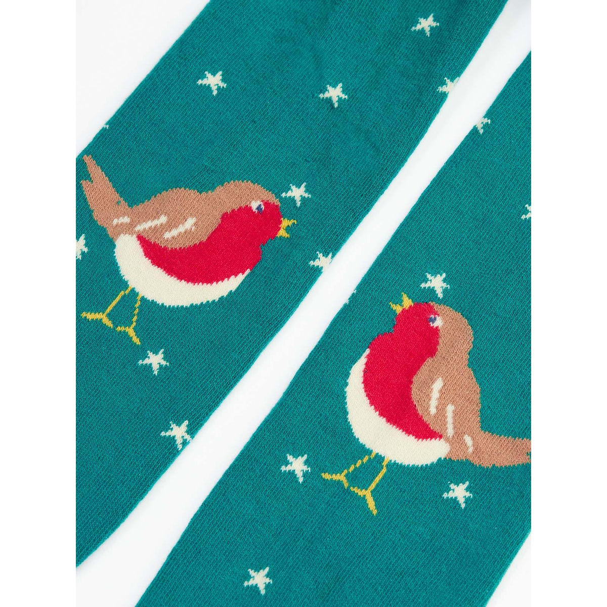 Hut Green Star/Robin Norah Tights-Frugi-Modern Rascals