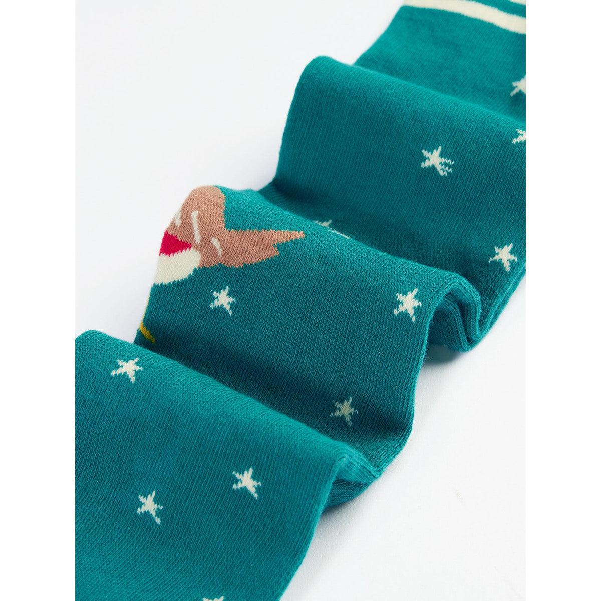 Hut Green Star/Robin Norah Tights-Frugi-Modern Rascals