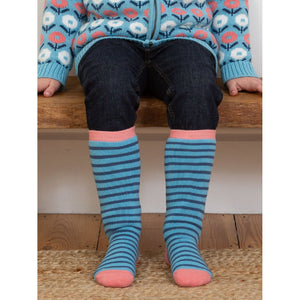 Hygge Cozy Socks in Iceberg -2 Pack - 1 Left Size 2-4 years-Kite-Modern Rascals
