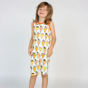 Ice Cream Tank Top and Bike Shorts Set - 2 Left Size 2-3 & 9-10 years-Smafolk-Modern Rascals