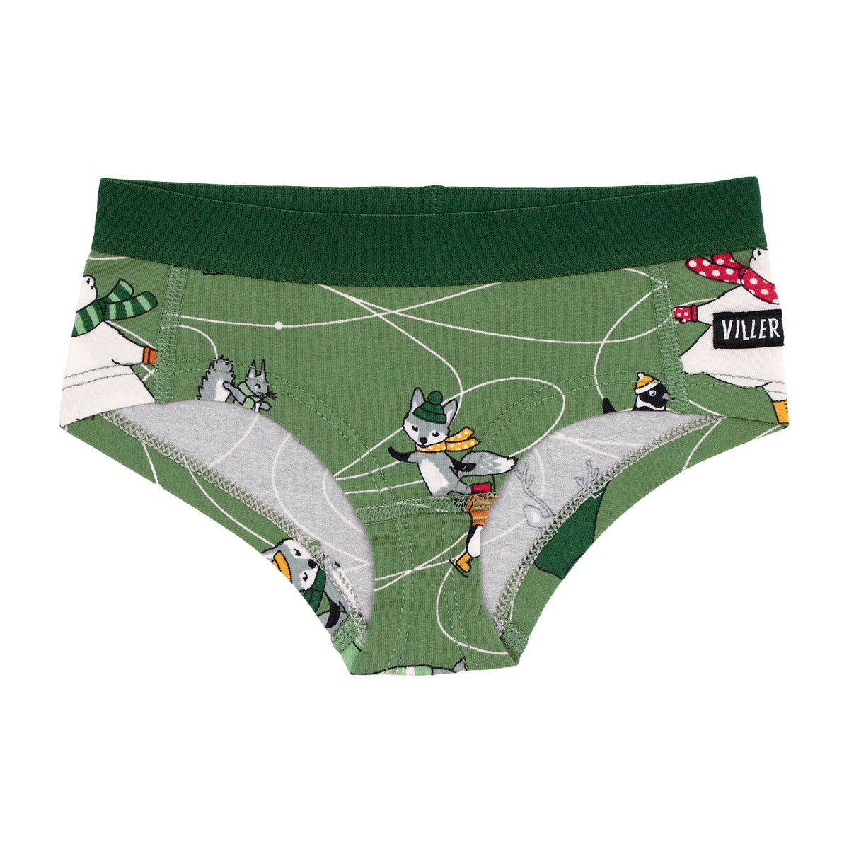 Ice Skating Briefs - Light Moss-Villervalla-Modern Rascals