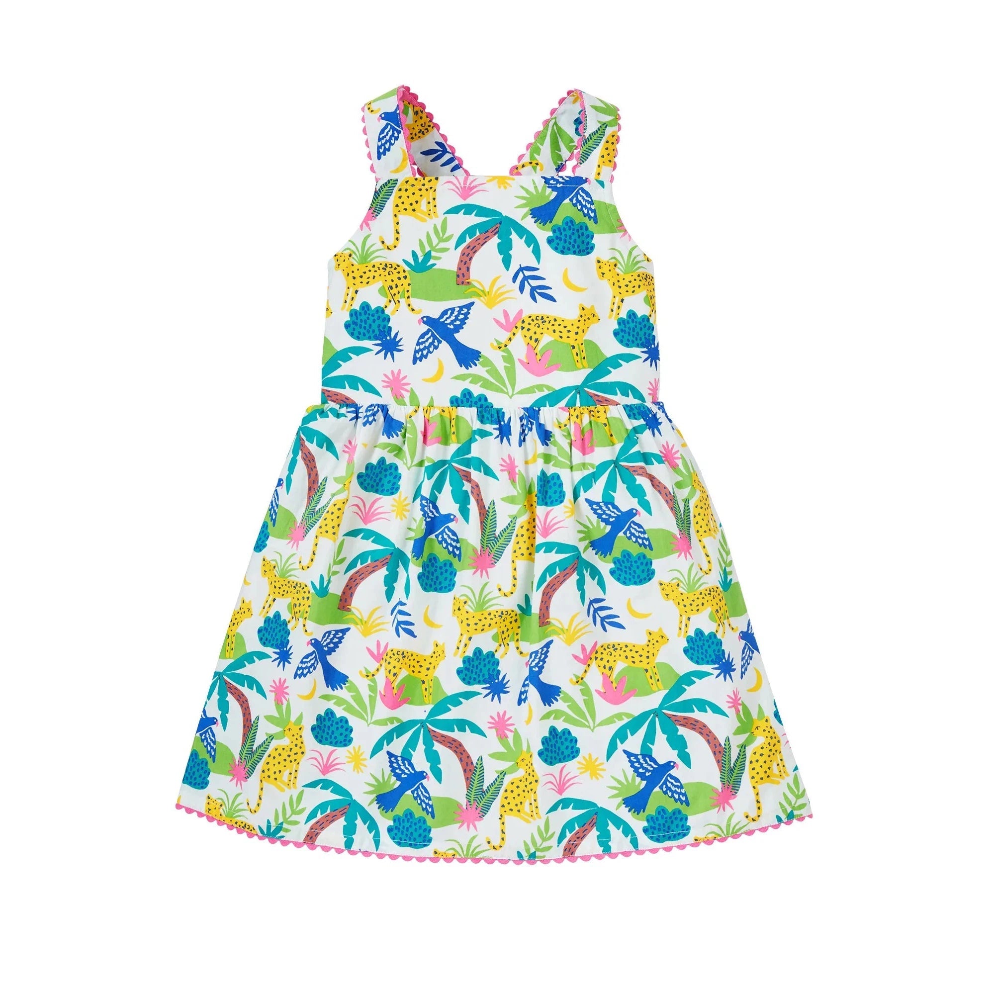 Jaguar Jungle Seraphina Dress - 2 Left Size 3-4 & 5-6 years-Frugi-Modern Rascals