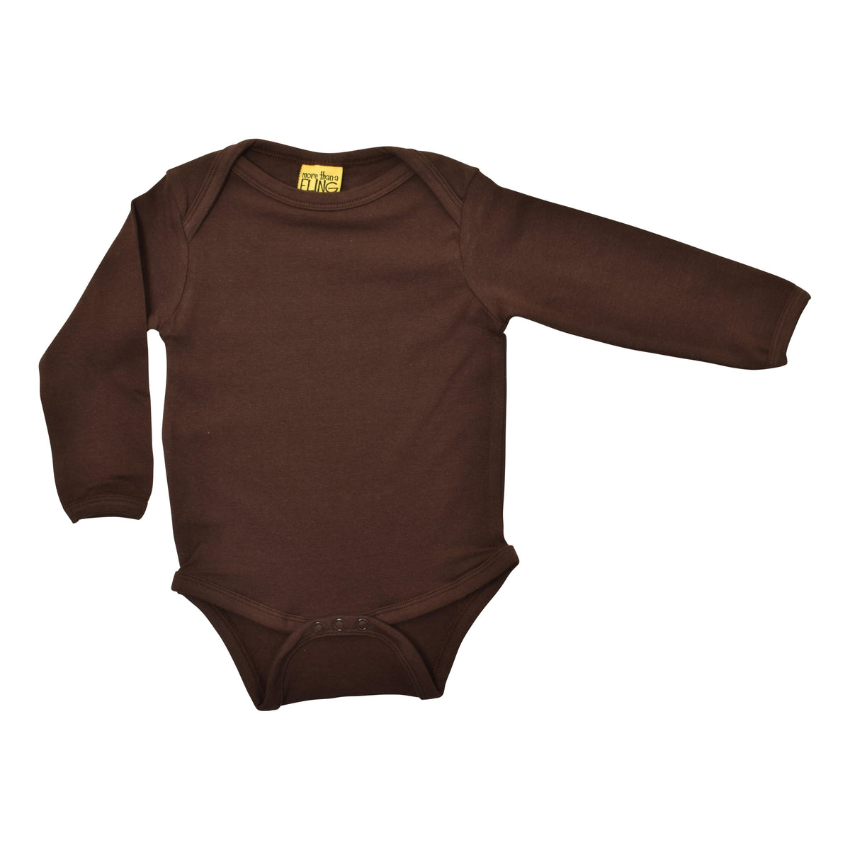 Java Brown Long Sleeve Onesie-More Than A Fling-Modern Rascals