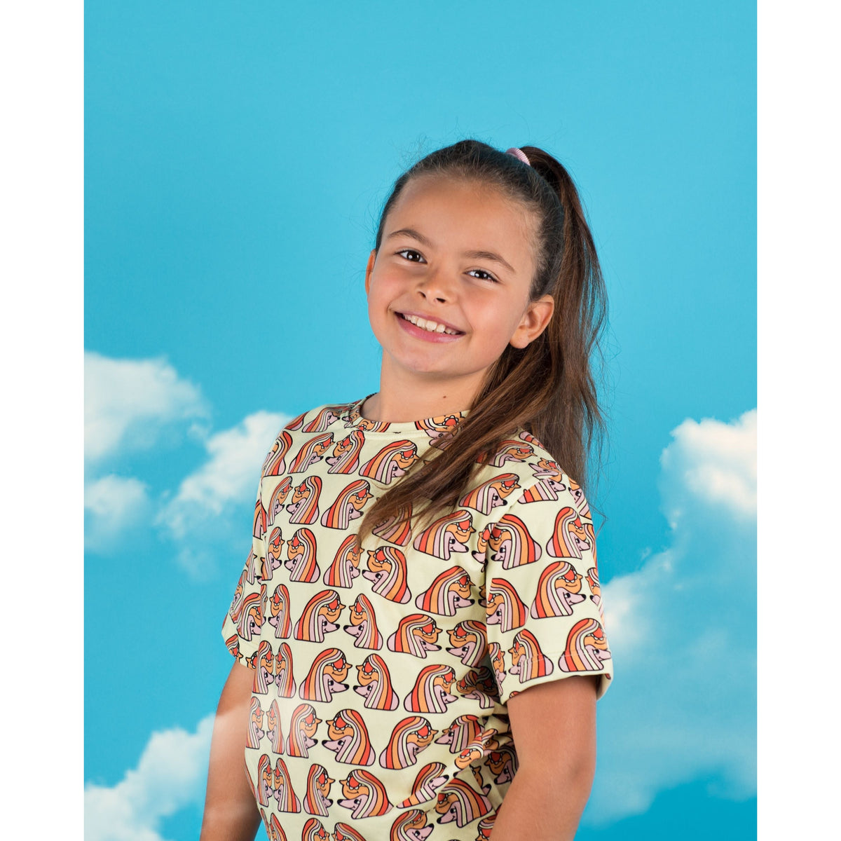 Jelly Alligator Soulmates CROPPED Short Sleeve Shirt - Lemon Cream-Warehouse Find-Modern Rascals