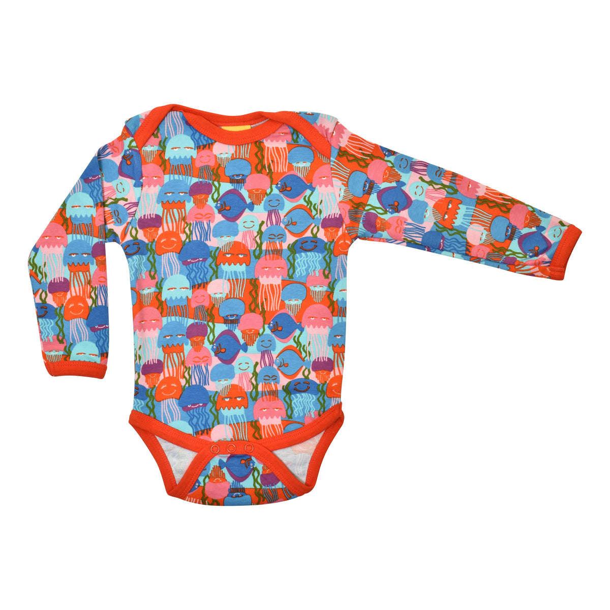 Jellyfish - Blue Long Sleeve Onesie-Duns Sweden-Modern Rascals