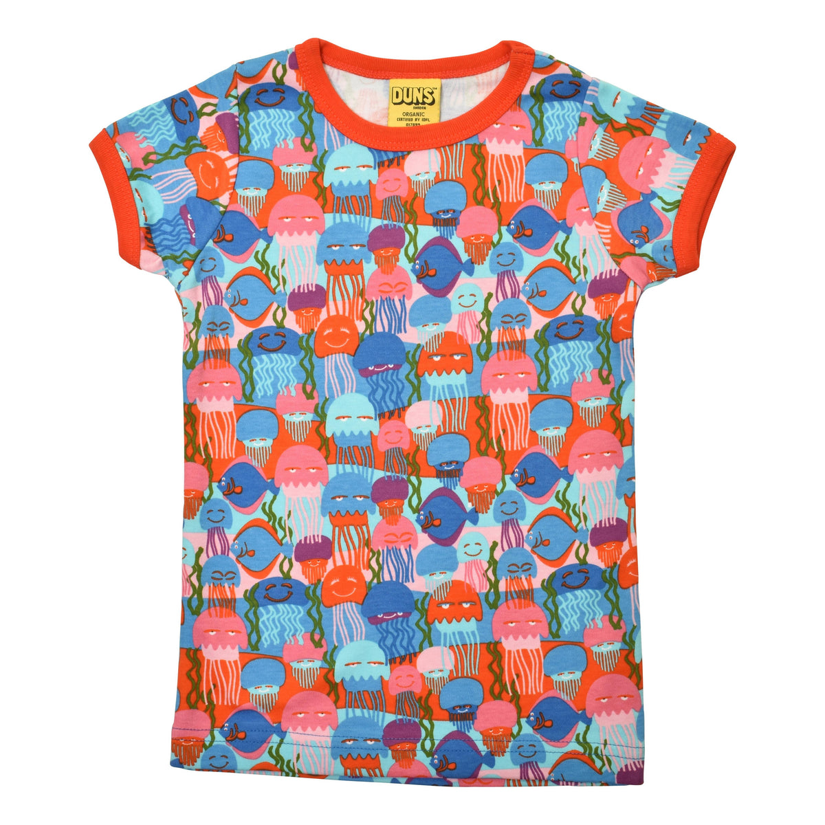 Jellyfish - Blue Short Sleeve Shirt-Duns Sweden-Modern Rascals