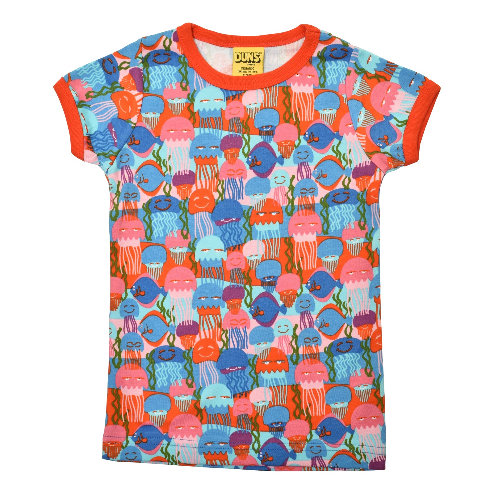 Jellyfish - Blue Short Sleeve Shirt-Duns Sweden-Modern Rascals
