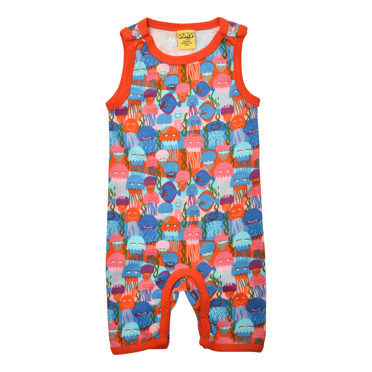 Jellyfish - Blue Summer Dungarees / Playsuit-Duns Sweden-Modern Rascals