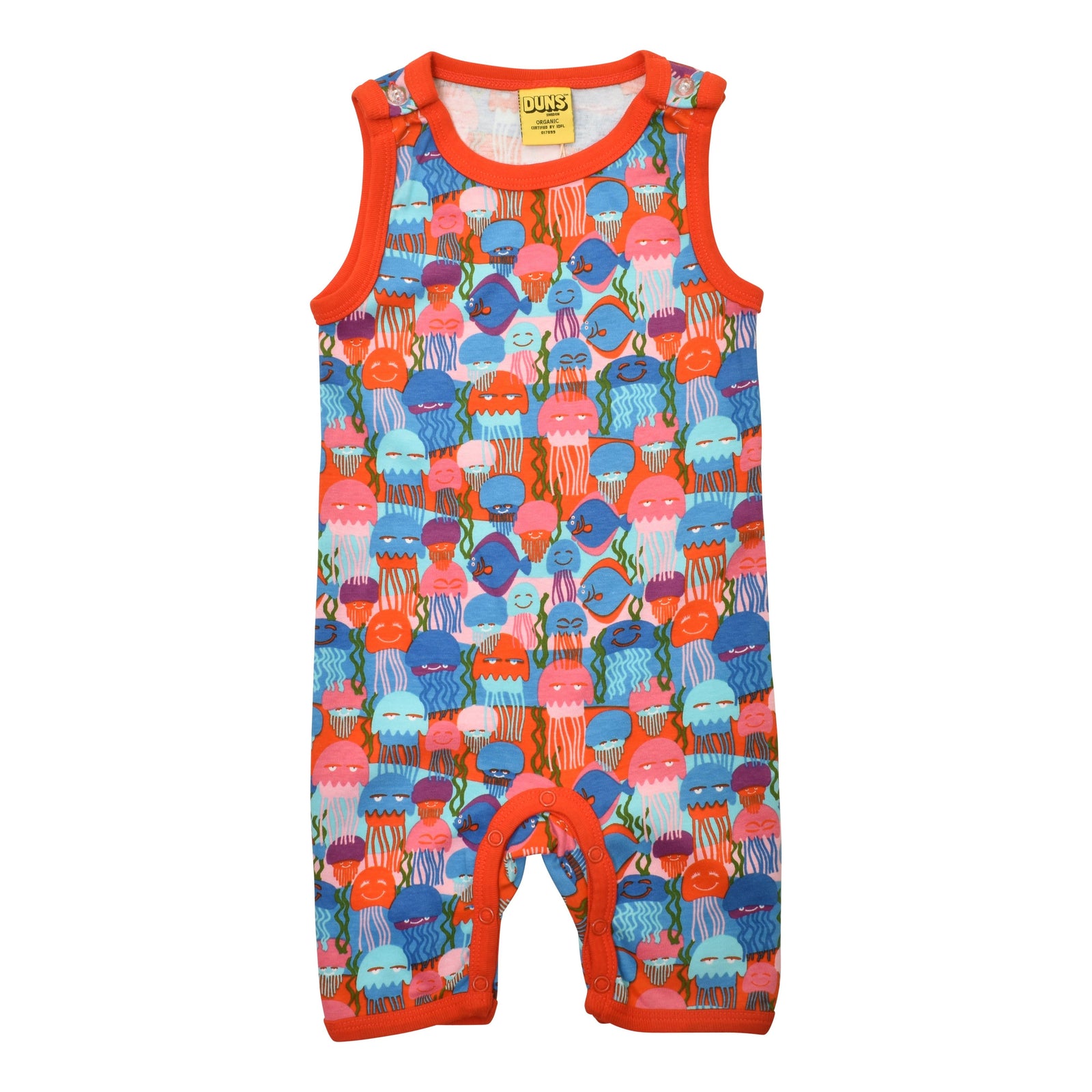 Jellyfish - Blue Summer Dungarees / Playsuit-Duns Sweden-Modern Rascals