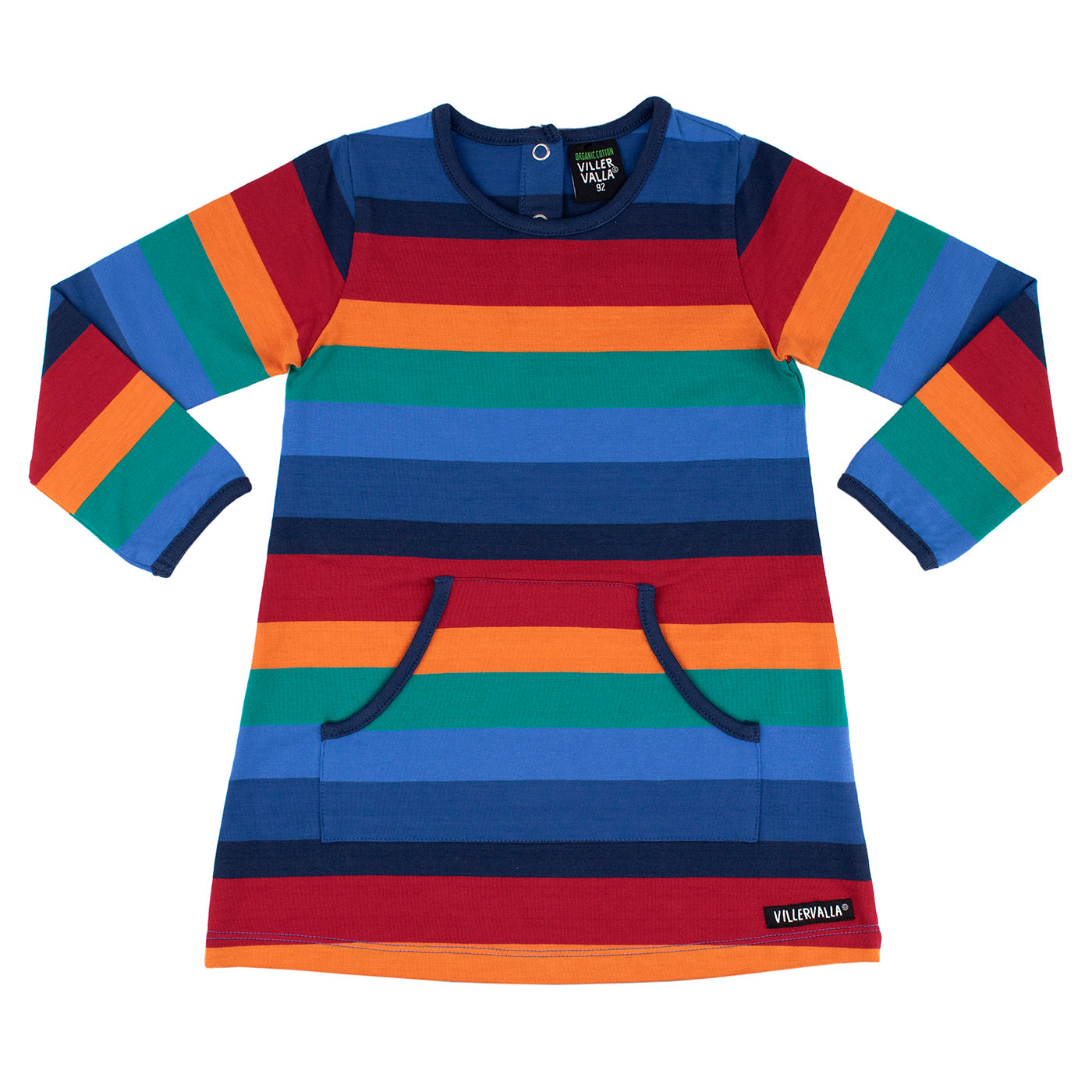 Kalahari Multistripe Long Sleeve Dress with Pocket-Villervalla-Modern Rascals