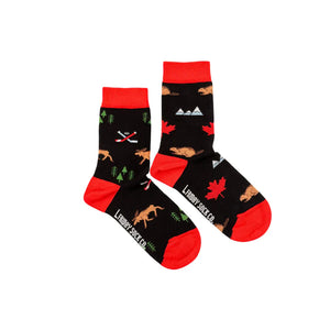 Kid's Canada Icons Socks-Friday Sock Co.-Modern Rascals