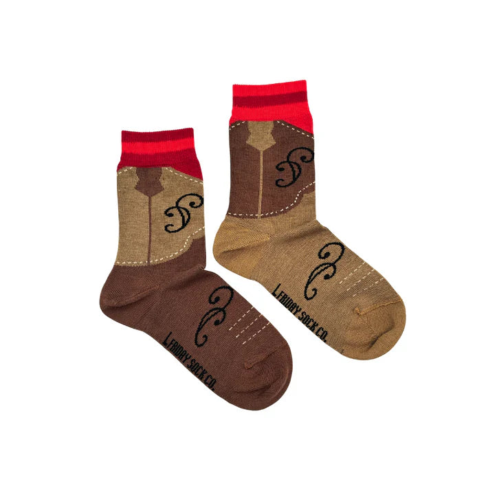 Kid's Cowboy Boot Socks-Friday Sock Co.-Modern Rascals