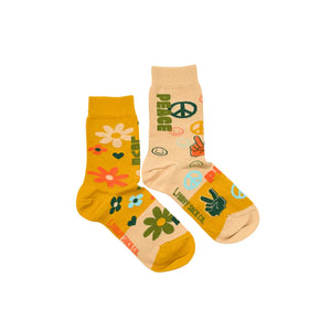 Kid's Peace and Love Socks-Friday Sock Co.-Modern Rascals