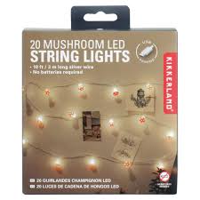 Kikkerland 20 Mushroom LED String Lights-Warehouse Find-Modern Rascals