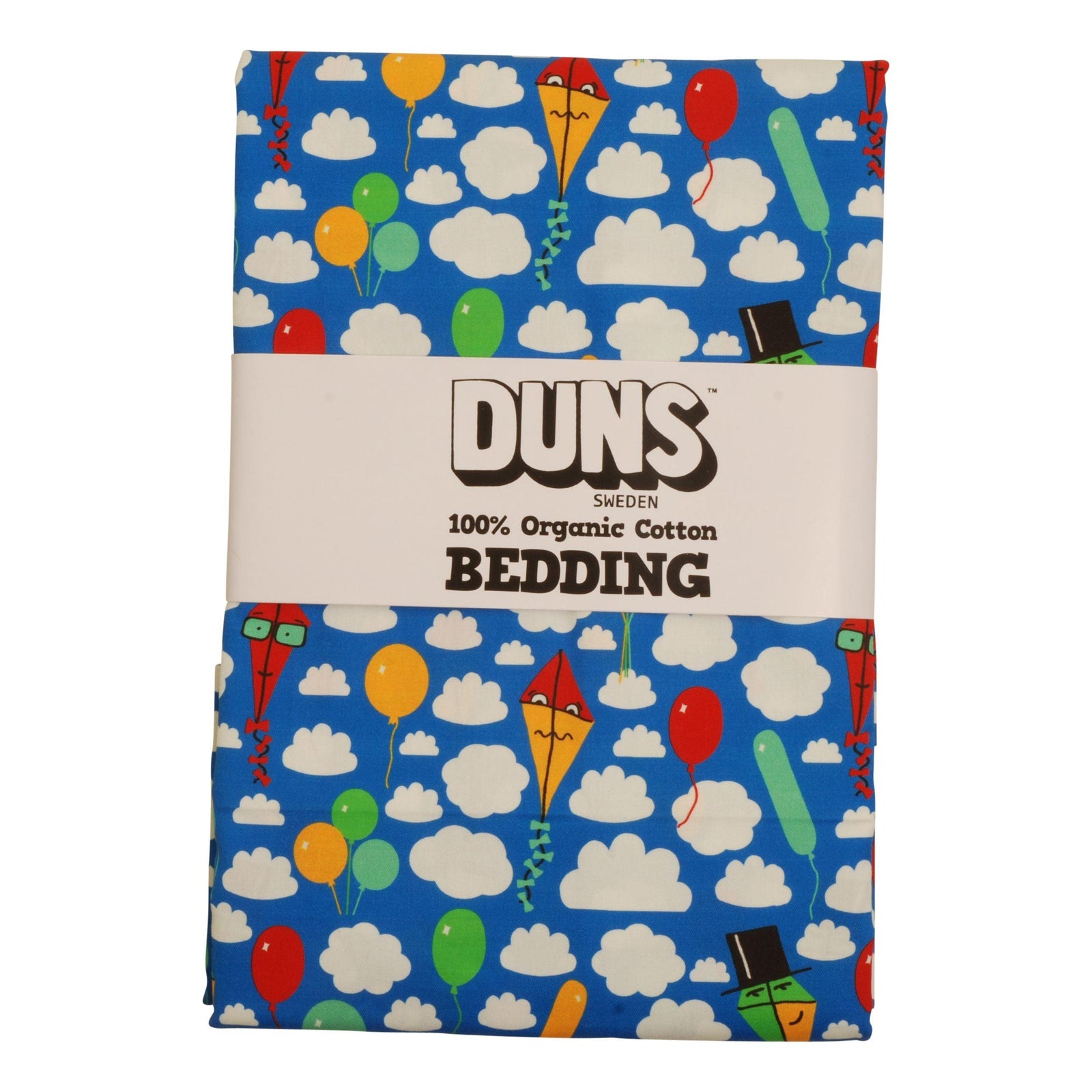 Kite And Clouds - Blue - Duvet Cover & Pillow Case - 1 Left Size NZ Adult-Duns Sweden-Modern Rascals