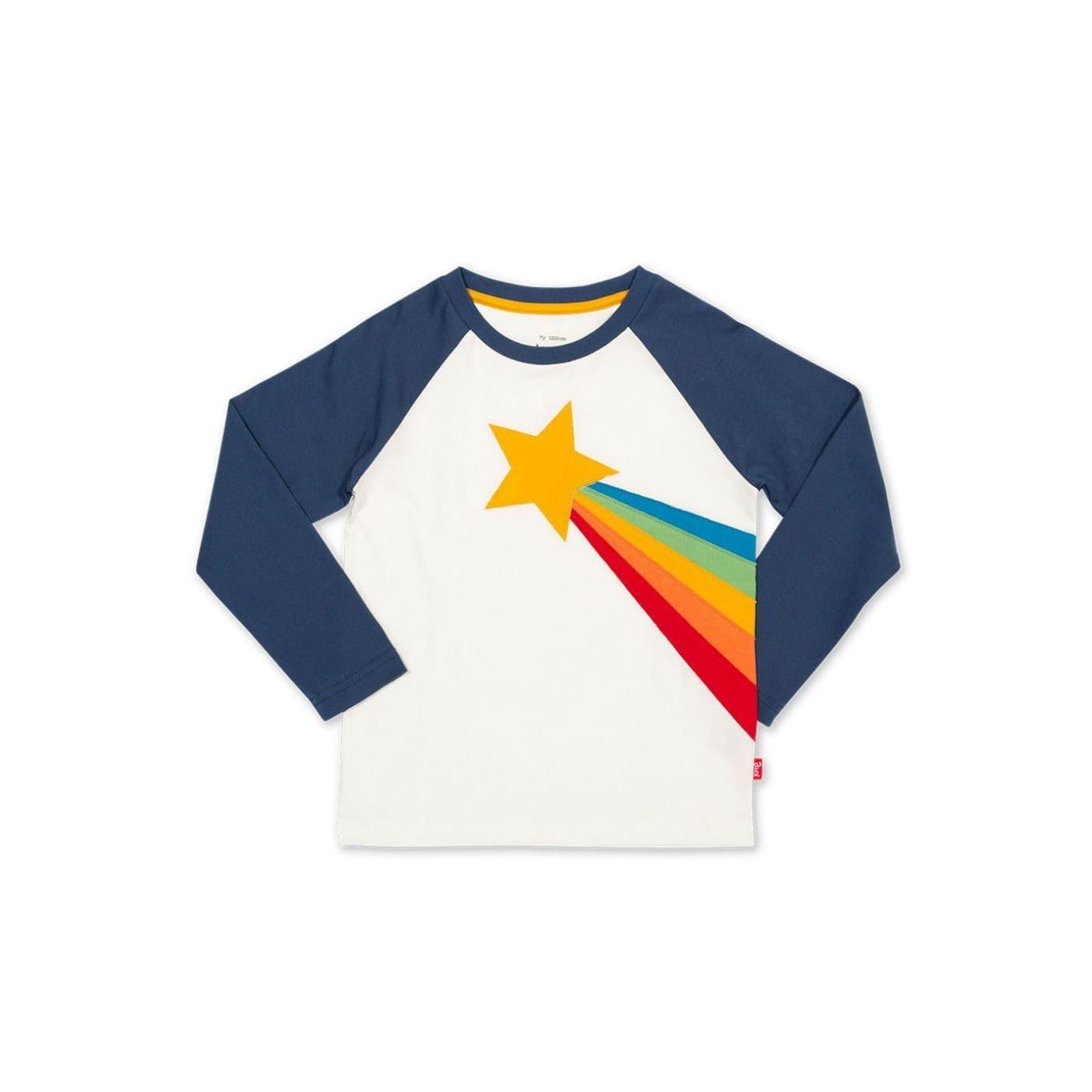 Kite Shooting Star Applique Long Sleeve T-Shirt - Size 8-9 Years (134cm)-Kite-Modern Rascals