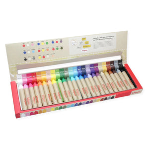 Kitpas Rice Bran Wax Crayons - 24 Colours-Kitpas-Modern Rascals