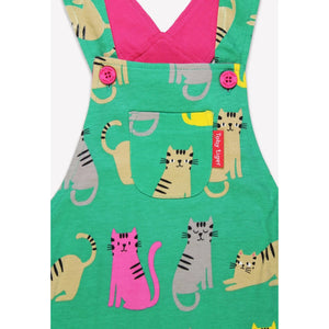 Kitten Print Dungarees-Toby Tiger-Modern Rascals