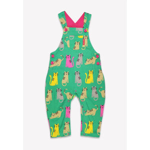 Kitten Print Dungarees-Toby Tiger-Modern Rascals