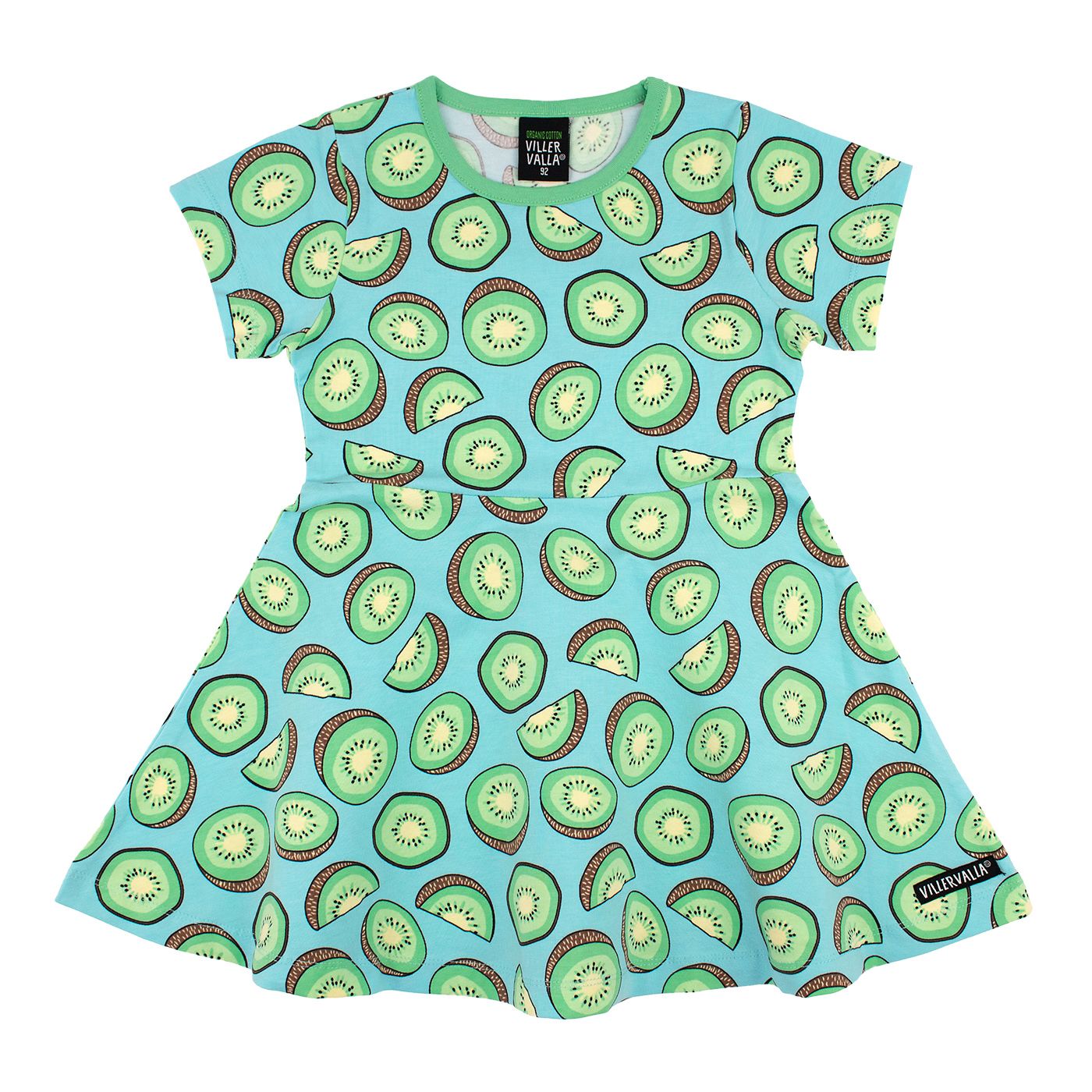 Kiwi Half Circle Short Sleeve Dress-Villervalla-Modern Rascals