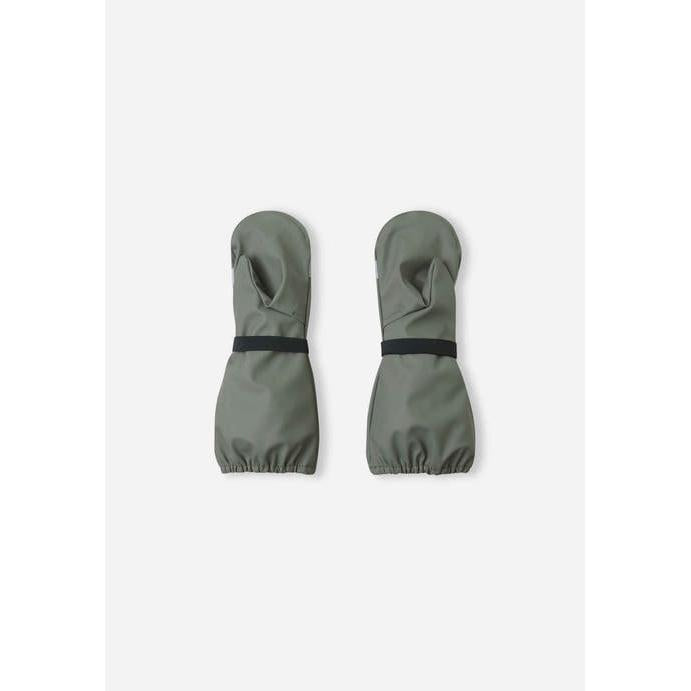 Kura Waterproof Shell Rain Mittens - Greyish Green-Reima-Modern Rascals