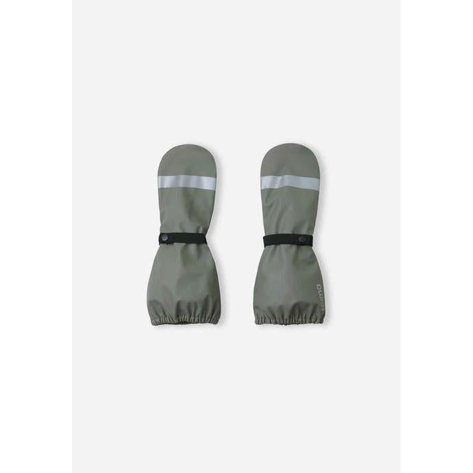 Kura Waterproof Shell Rain Mittens - Greyish Green-Reima-Modern Rascals