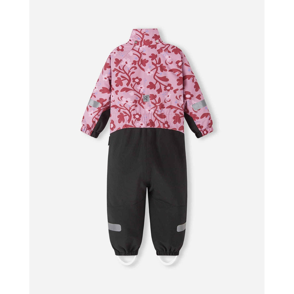 Kurikka ReimaTec One Piece Snow Suit - Grey Pink Floral-Reima-Modern Rascals