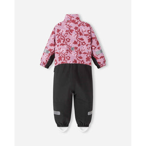 Kurikka ReimaTec One Piece Snow Suit - Grey Pink Floral-Reima-Modern Rascals