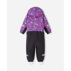 Kurikka ReimaTec One Piece Snow Suit - Plum Purple Floral-Reima-Modern Rascals