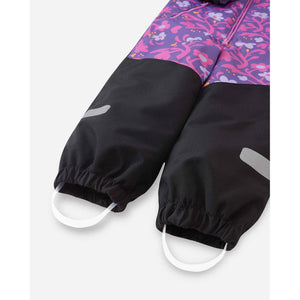 Kurikka ReimaTec One Piece Snow Suit - Plum Purple Floral-Reima-Modern Rascals