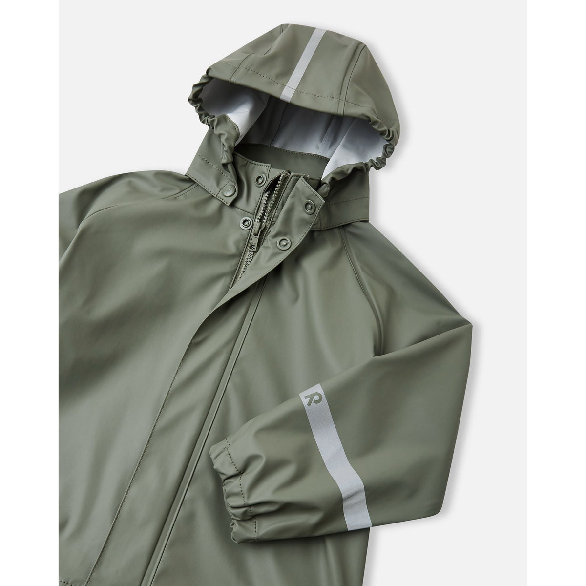 Lampi Waterproof Rain Coat - Greyish Green-Reima-Modern Rascals