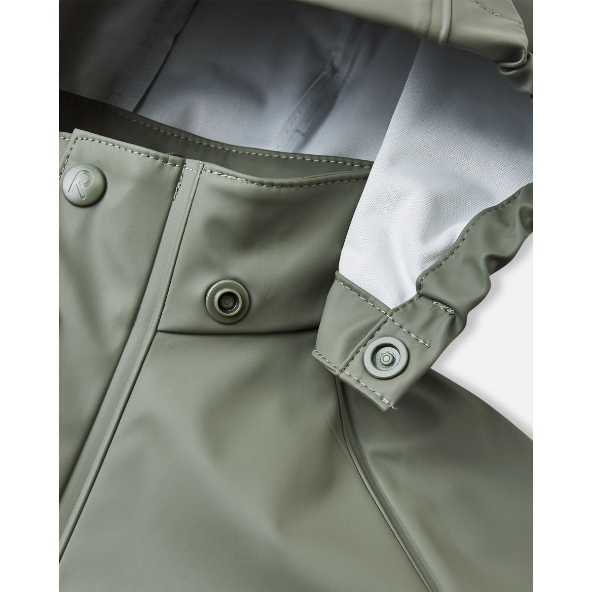 Lampi Waterproof Rain Coat - Greyish Green-Reima-Modern Rascals